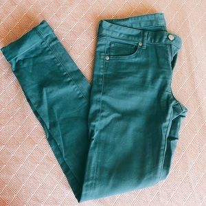 Teal Uniqlo jeans